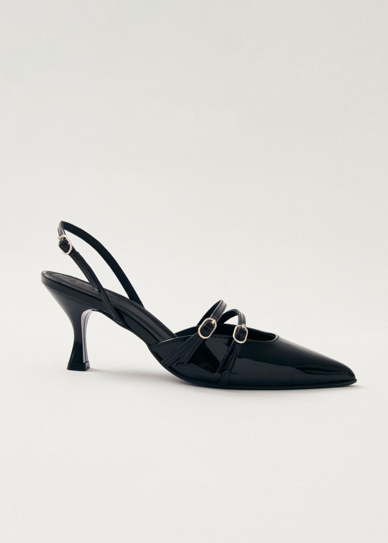 Women's Joelle Onix Black Leather Pumps