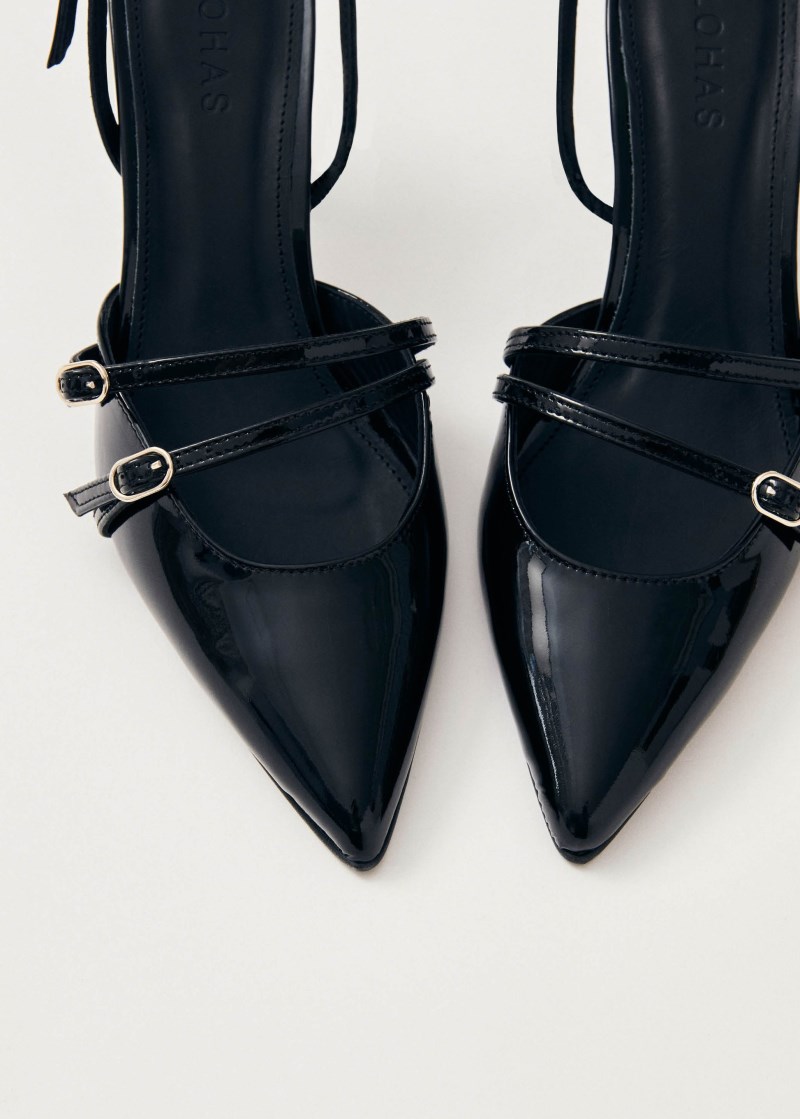 Women's Joelle Onix Black Leather Pumps