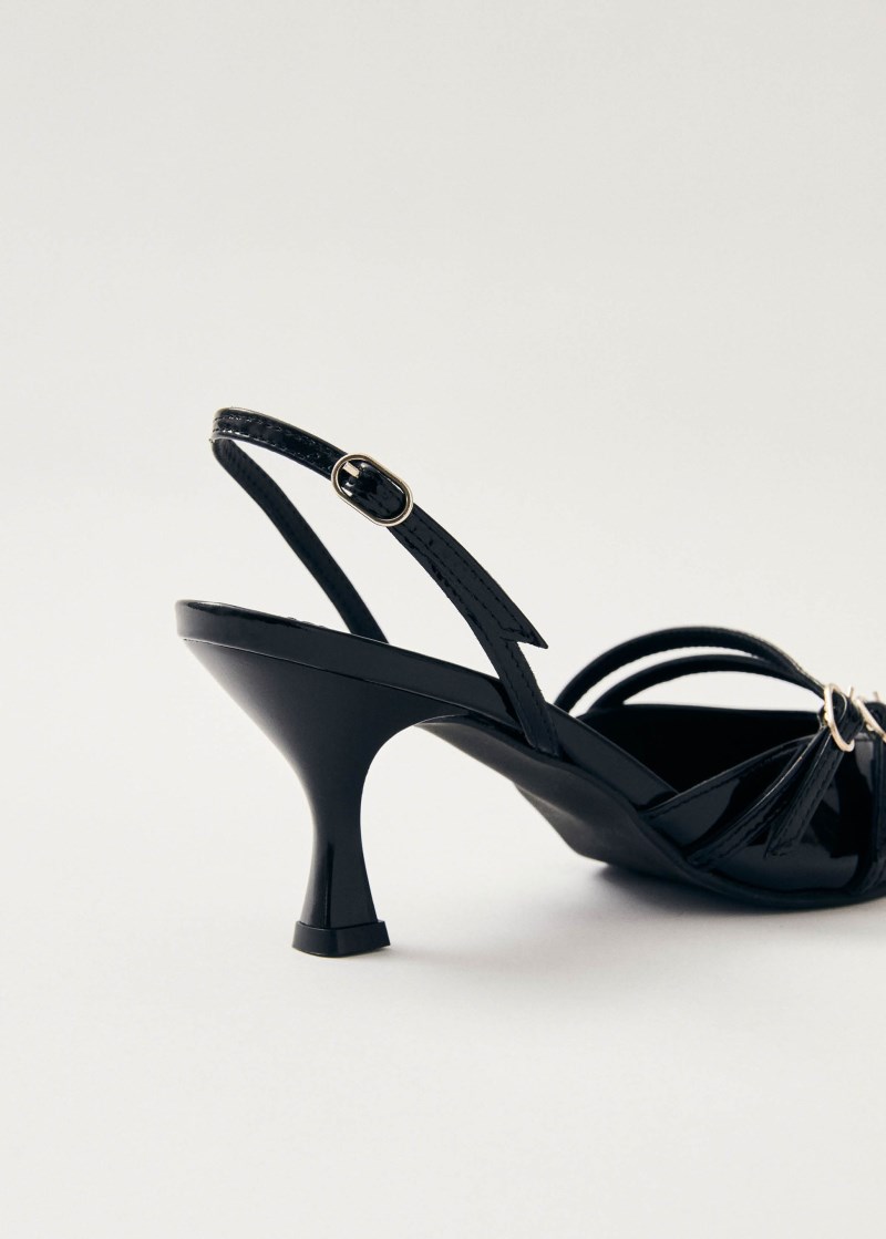 Women's Joelle Onix Black Leather Pumps