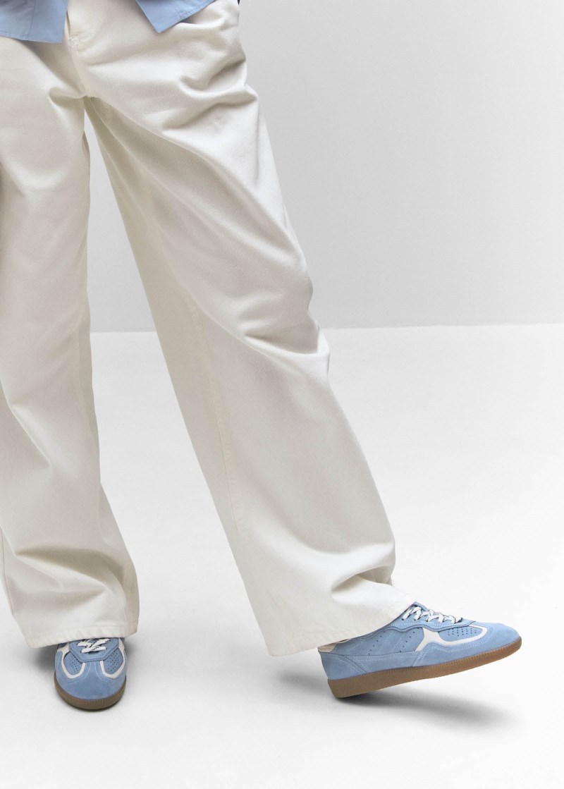 Men's Tb.490 Rife Cornflower Blue Cream Leather Sneakers
