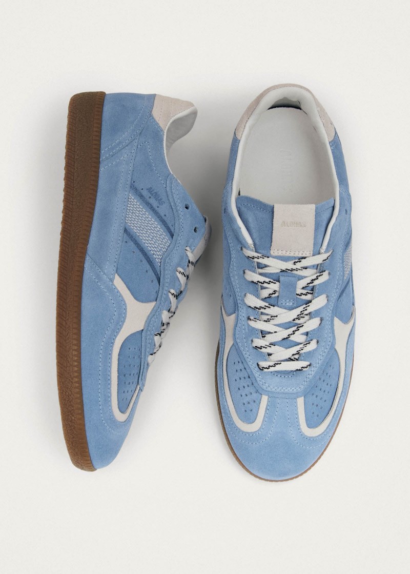 Men's Tb.490 Rife Cornflower Blue Cream Leather Sneakers