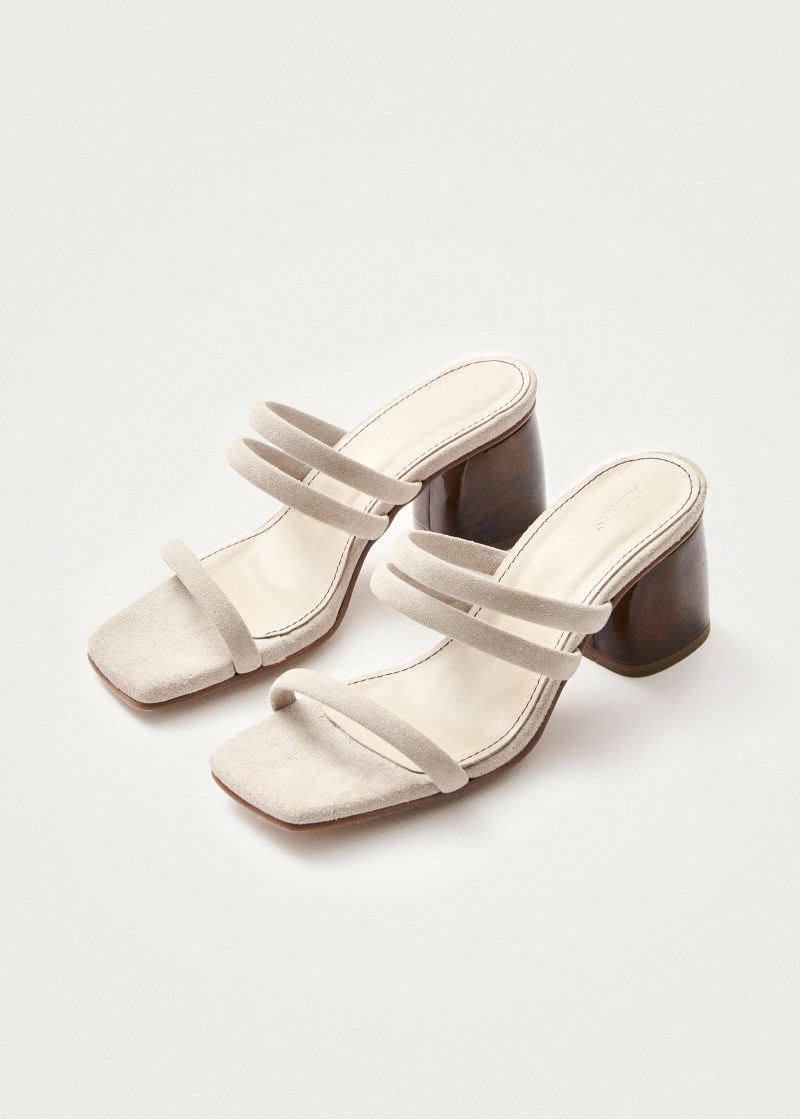 Women's Indiana Stone Beige Leather Sandals