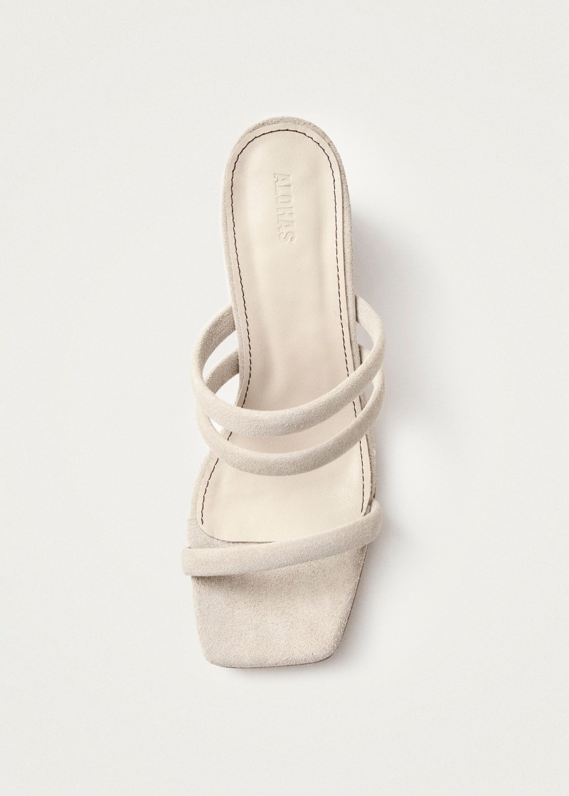 Women's Indiana Stone Beige Leather Sandals