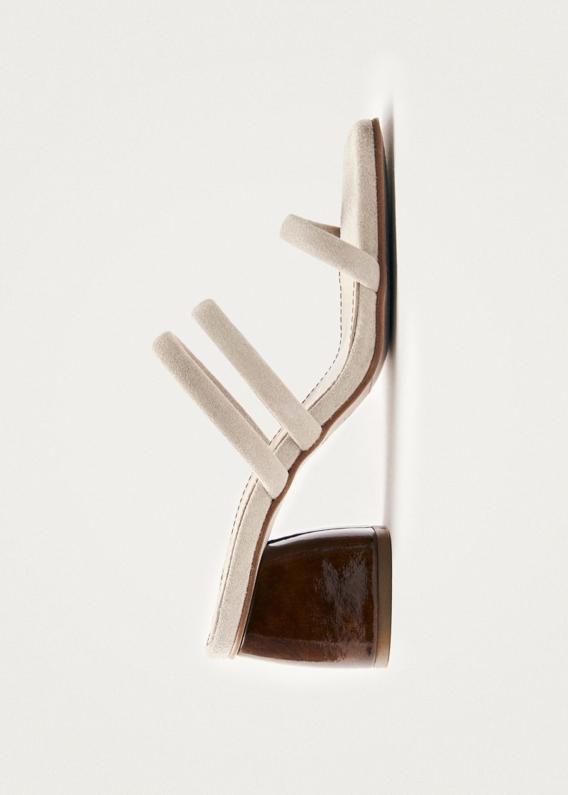 Women's Indiana Stone Beige Leather Sandals