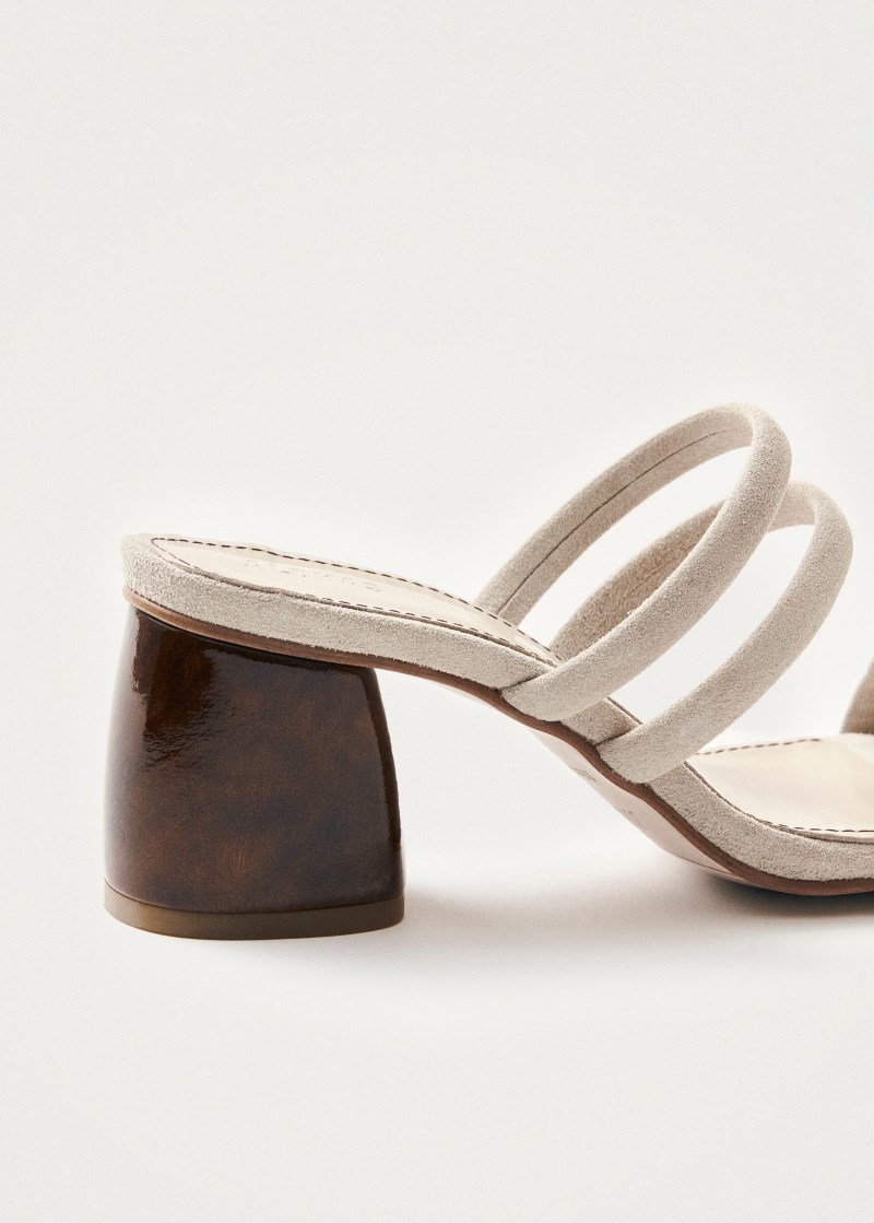 Women's Indiana Stone Beige Leather Sandals