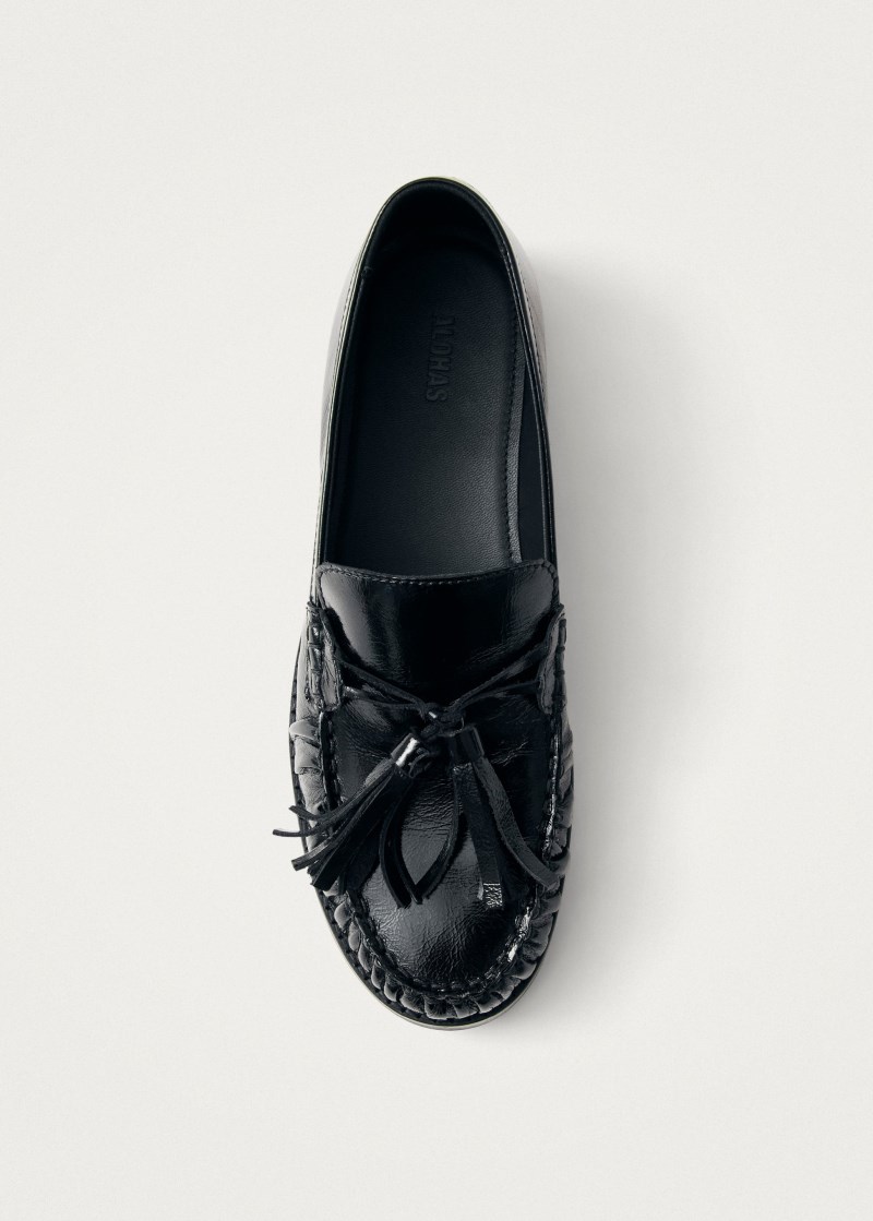 Women's Marietta Onix Black Leather Loafers