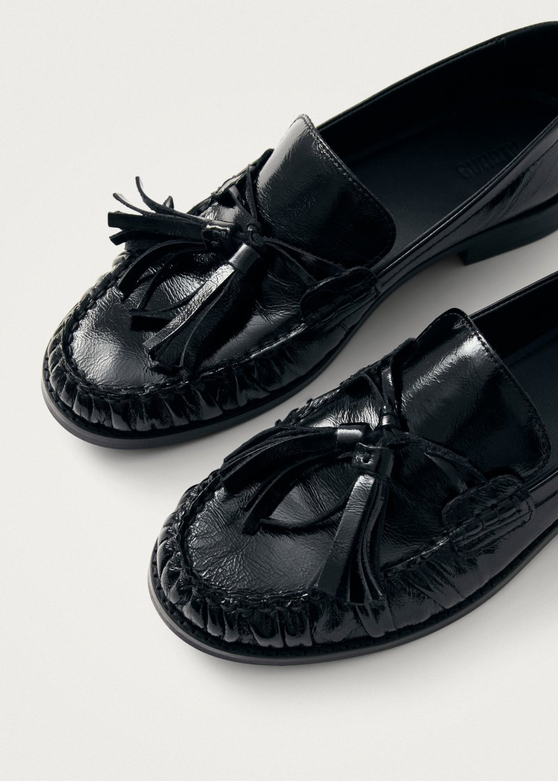 Women's Marietta Onix Black Leather Loafers