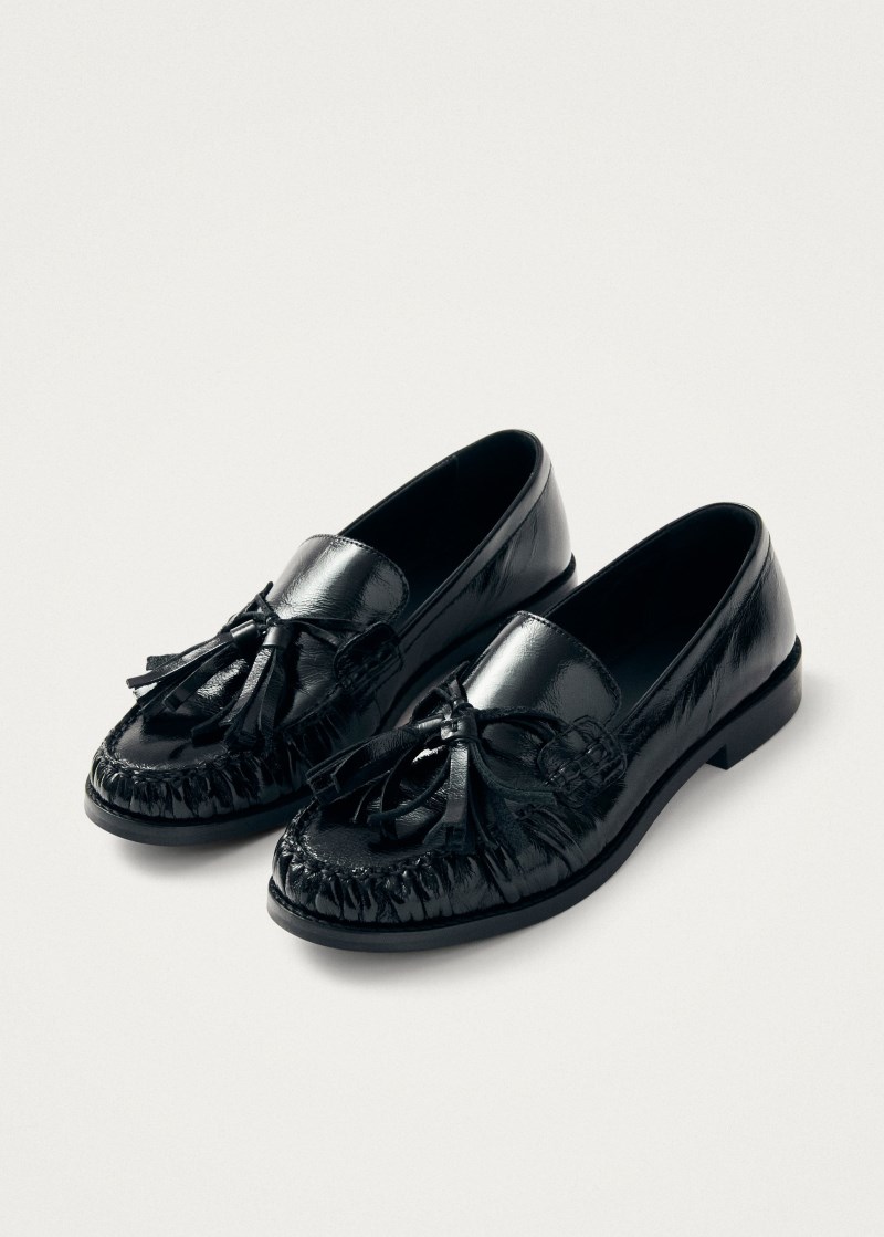 Women's Marietta Onix Black Leather Loafers