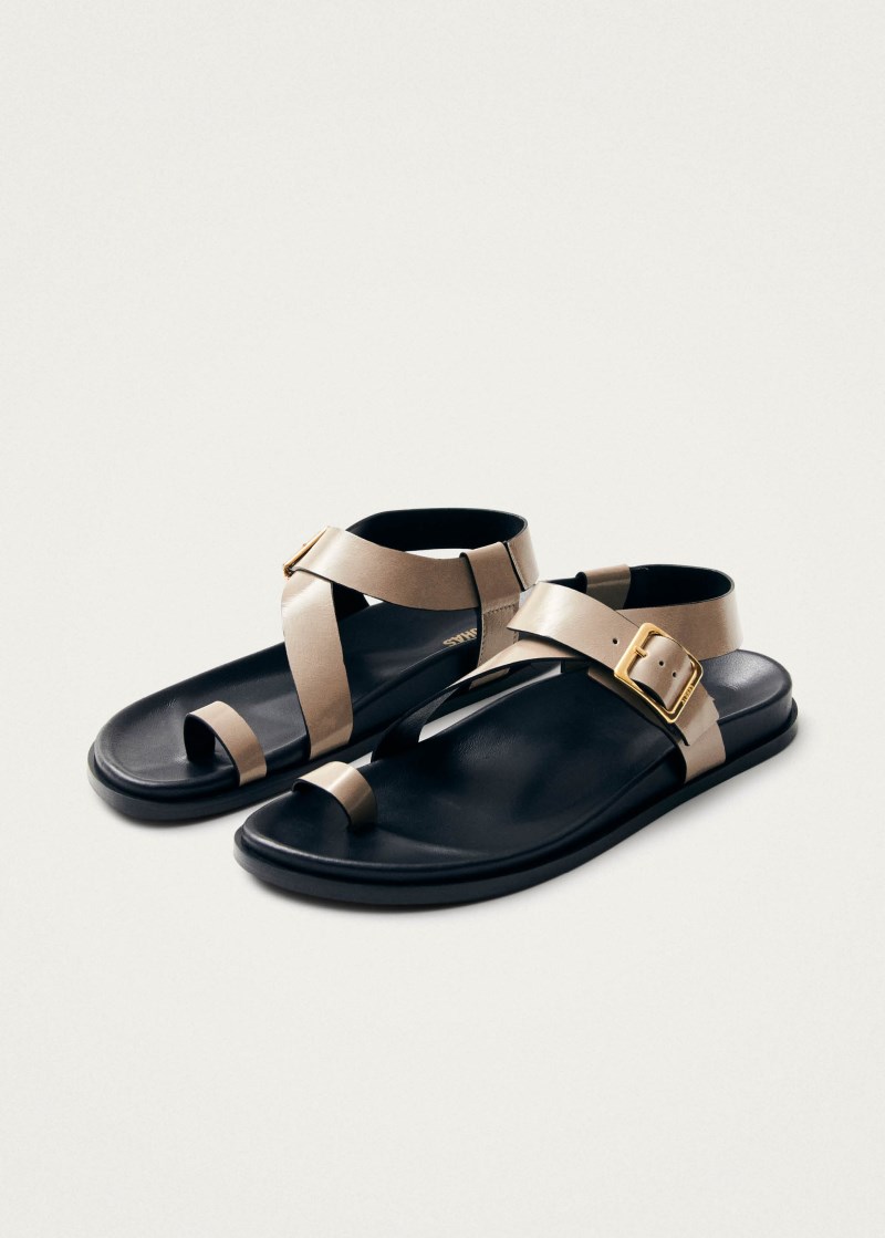 Women's Siren Onix Stone Beige Leather Sandals
