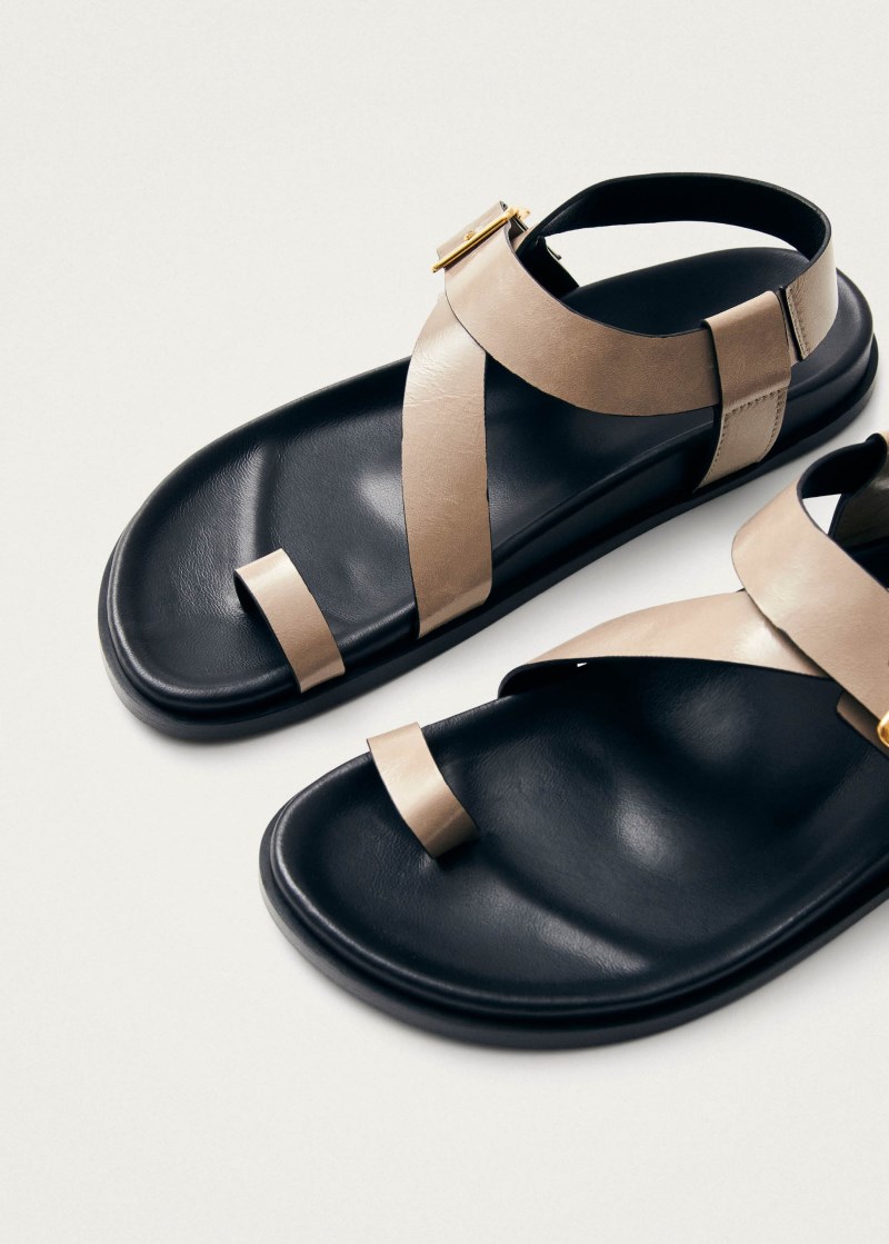 Women's Siren Onix Stone Beige Leather Sandals