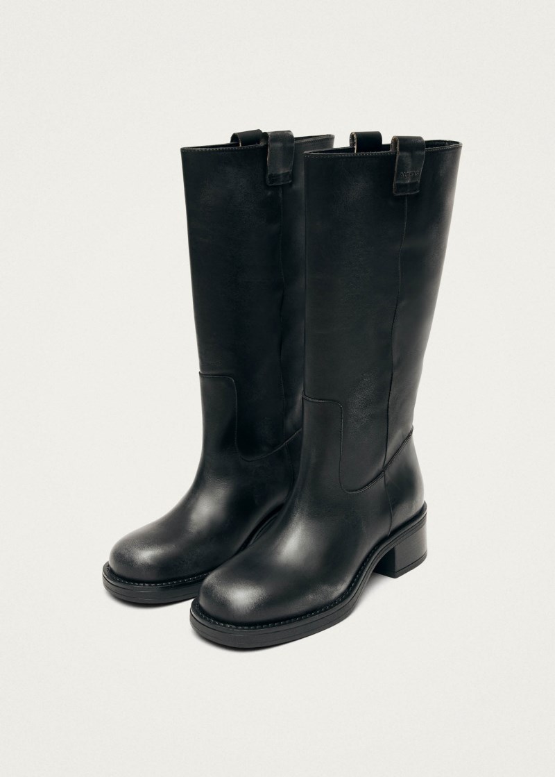Women's Sajan Black Leather Boots