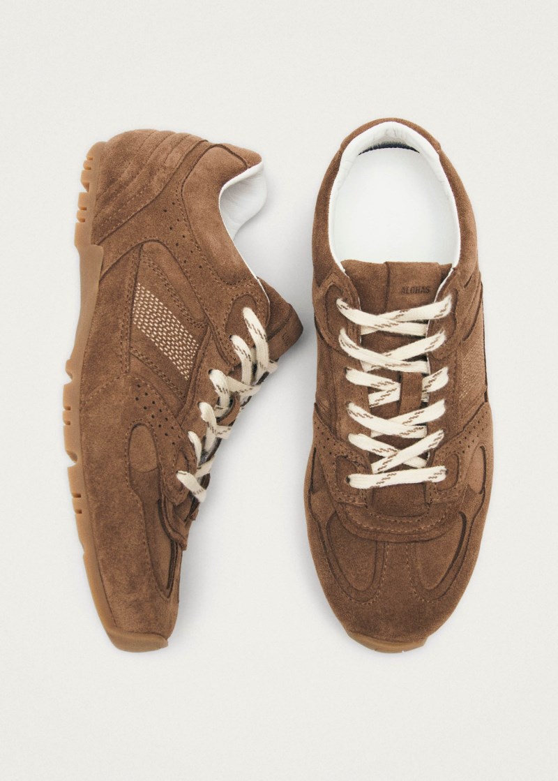 Men's Tb.56 Suede Brown Leather Sneakers