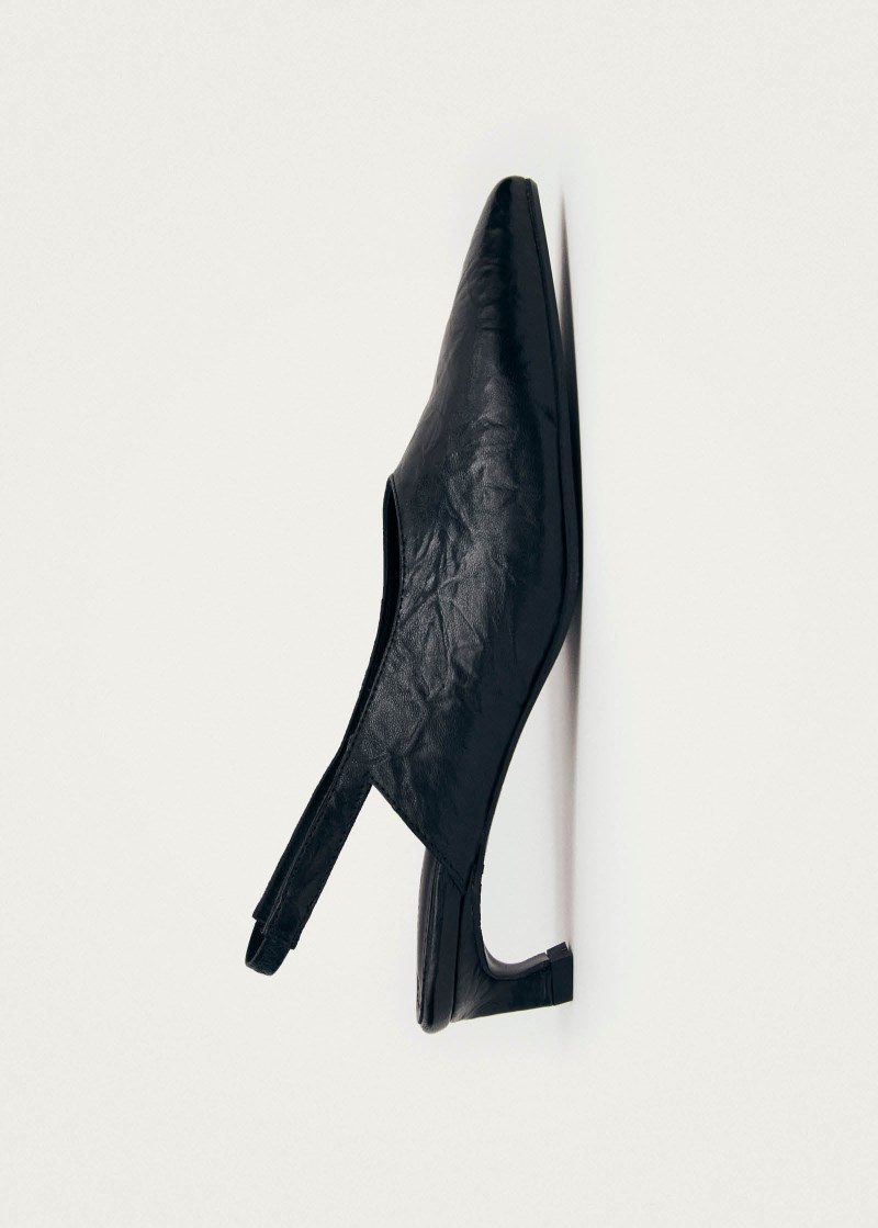 Women's Joan Black Leather Pumps