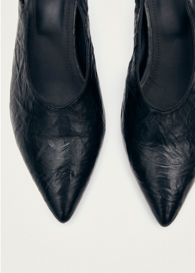 Women's Joan Black Leather Pumps