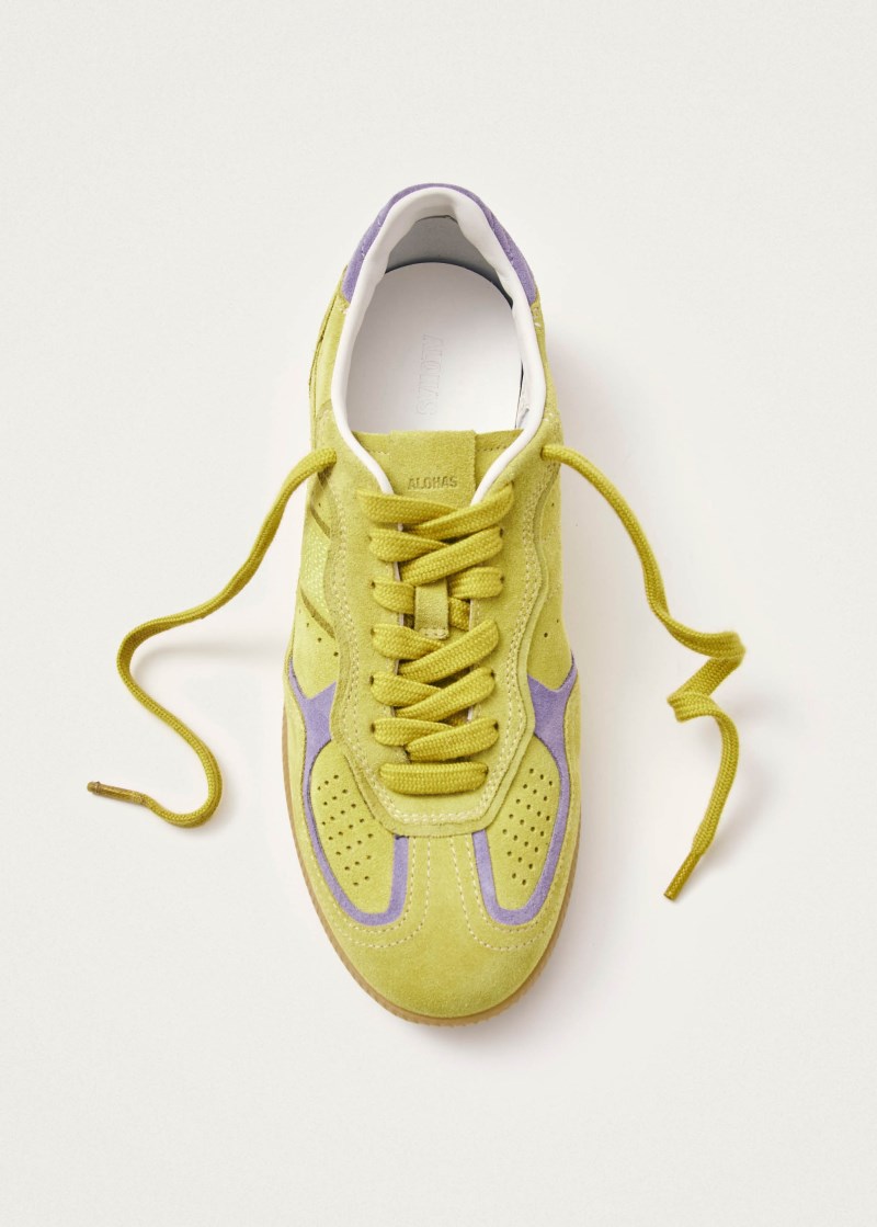 Men's Tb.490 Rife Acid Green Leather Sneakers