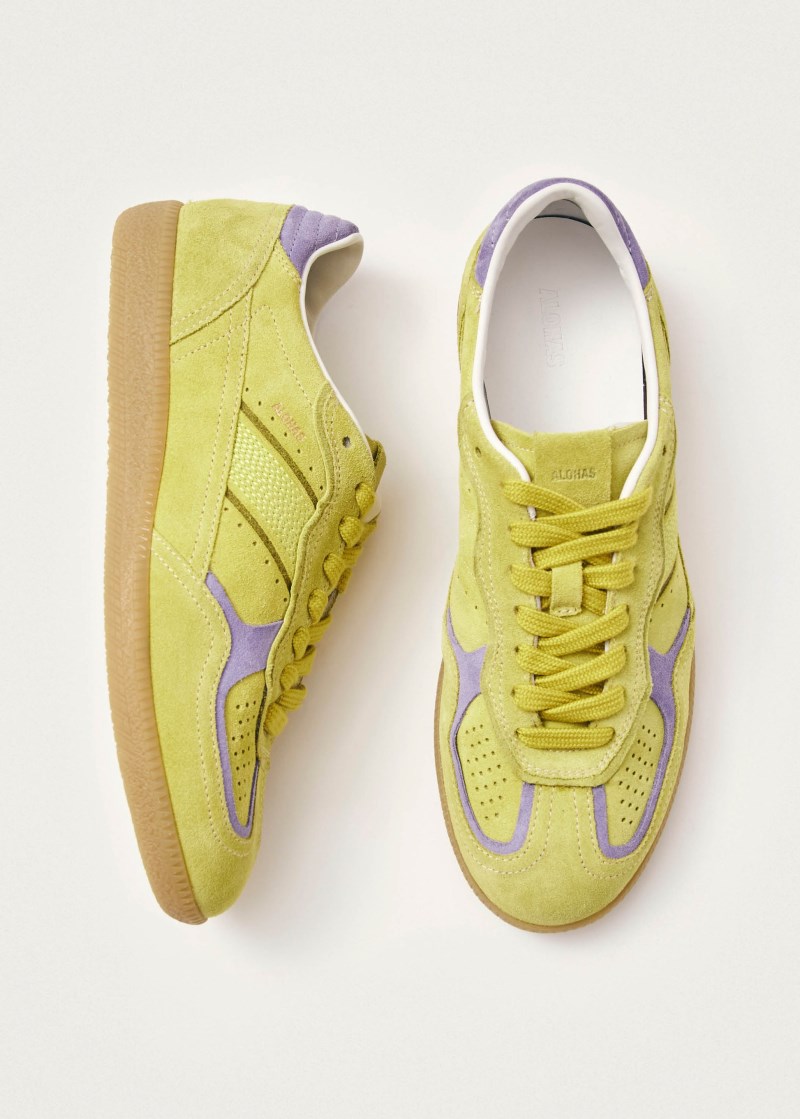 Men's Tb.490 Rife Acid Green Leather Sneakers