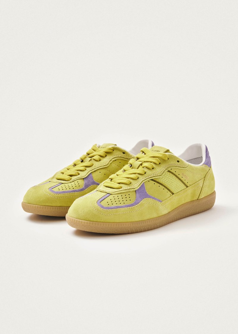 Men's Tb.490 Rife Acid Green Leather Sneakers