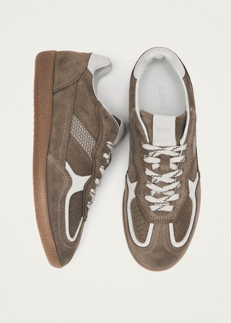 Men's Tb.490 Rife Taupe Leather Sneakers