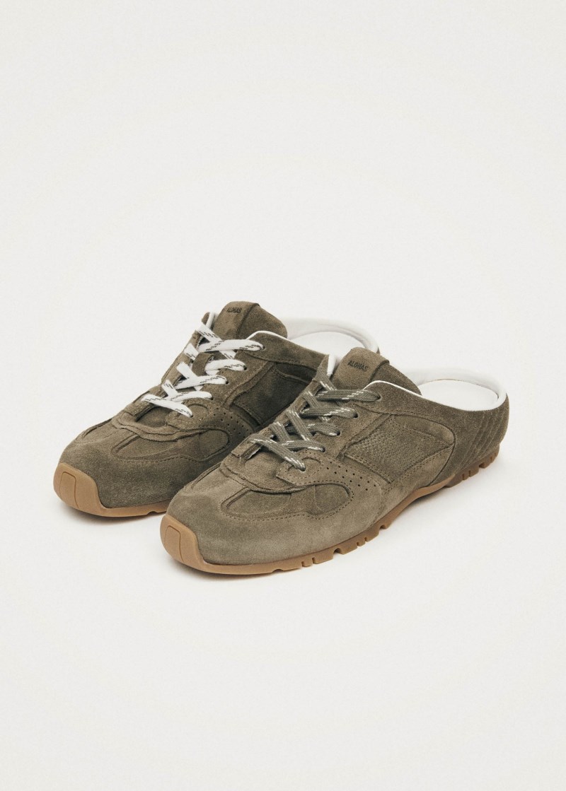 Men's Tb.56 Mule Khaki Leather Sneakers
