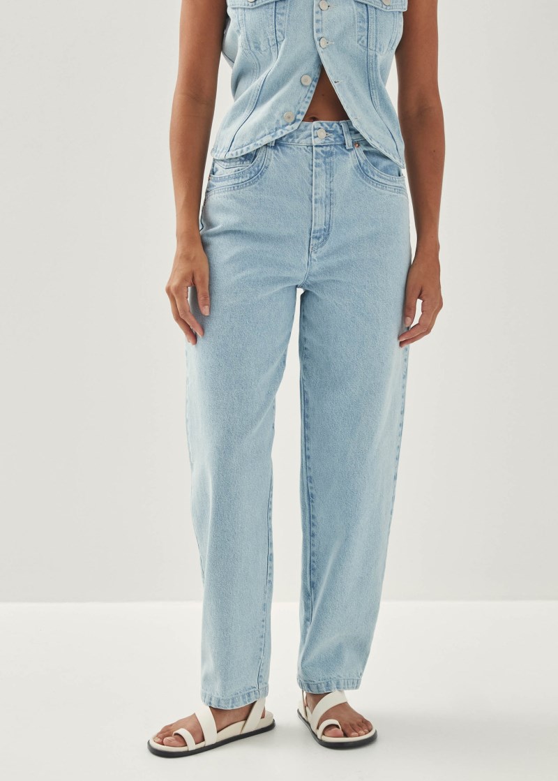 Women's Lorenza Light Blue Denim Trousers