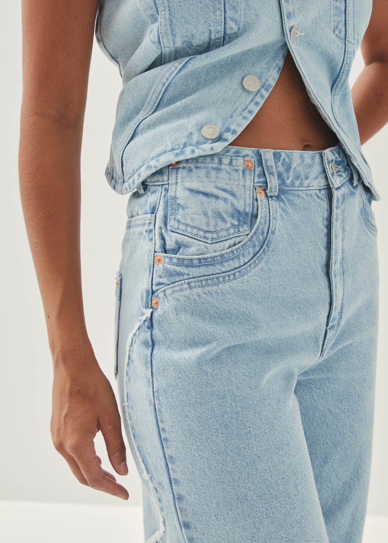 Women's Lorenza Light Blue Denim Trousers
