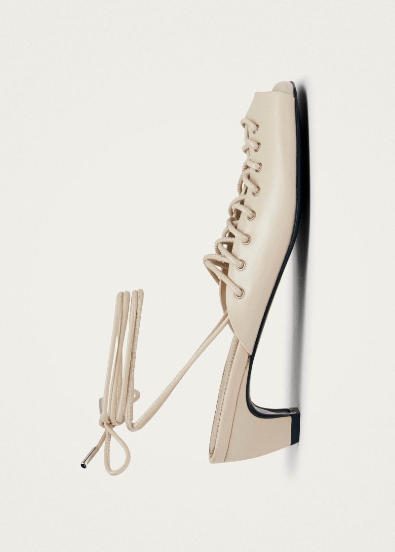 Women's Angelica Cream Leather Sandals