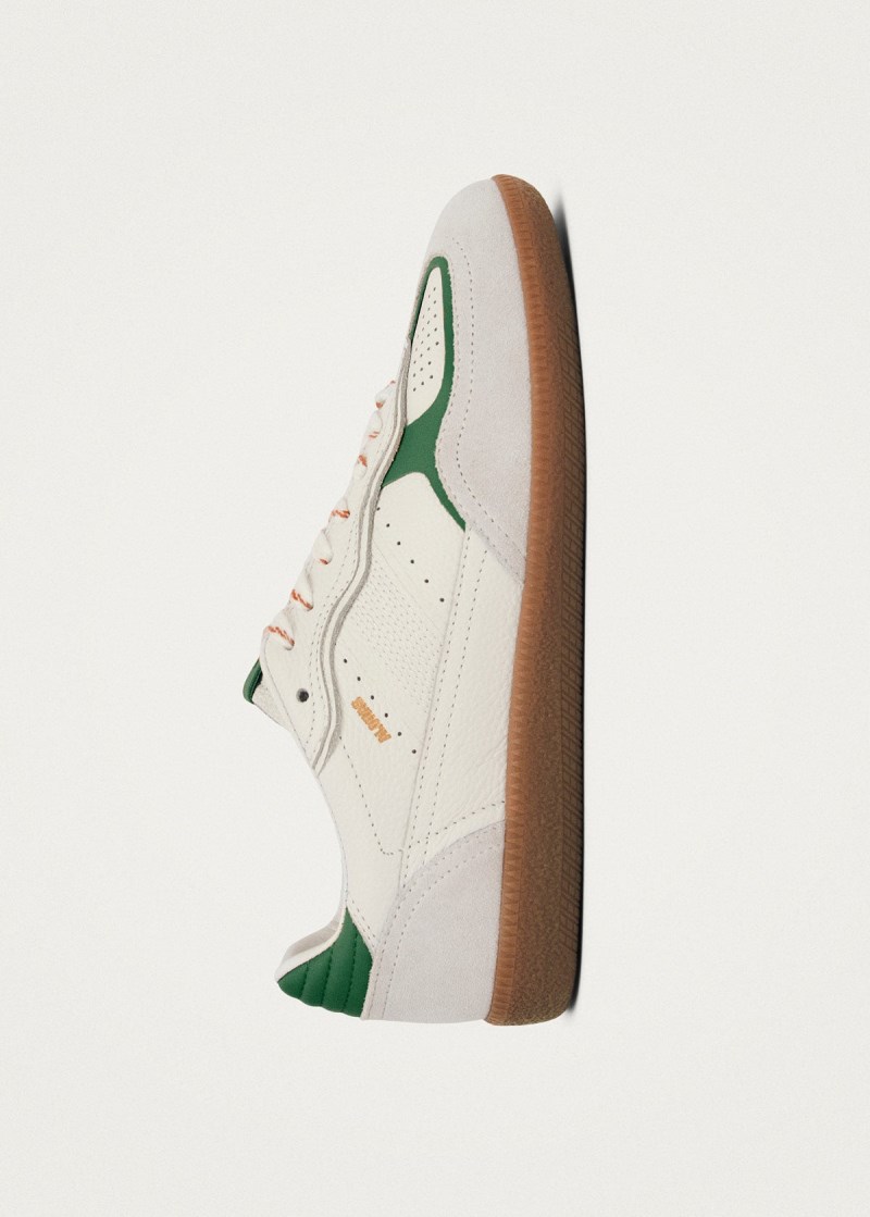 Men's Tb.490 Rife Grain White Grass Green Leather Sneakers