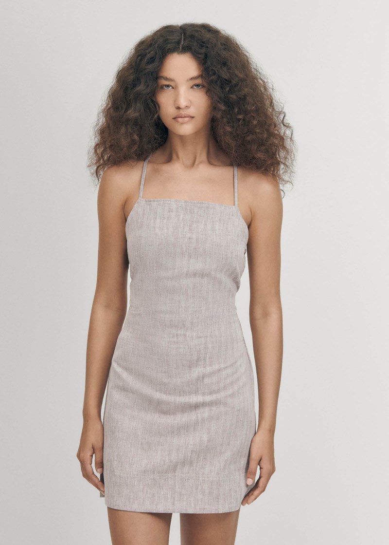 Women's Wila Linen Brown Dress