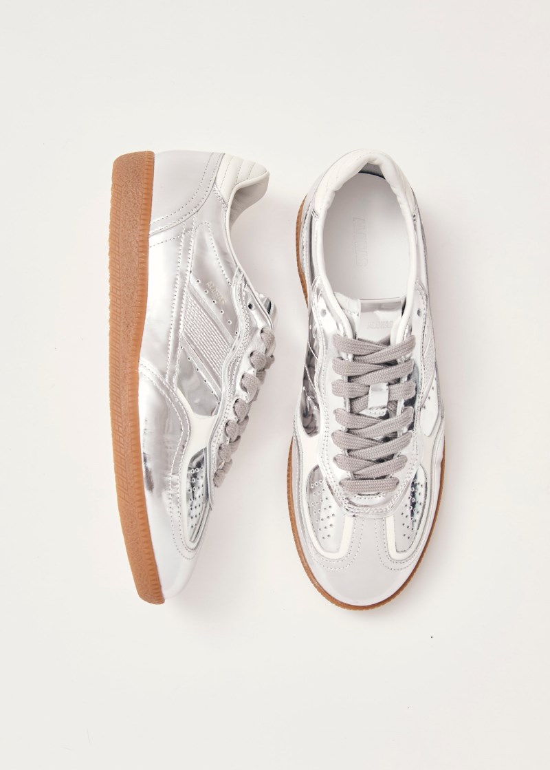 Women's Tb.490 Rife Shimmer Silver Cream Leather Sneakers