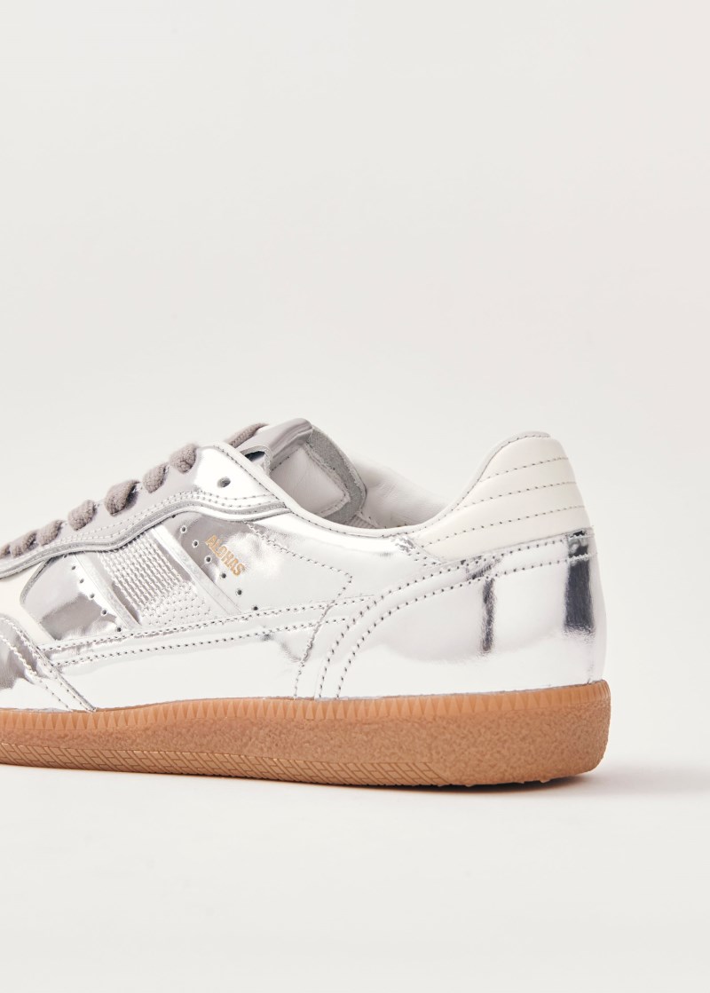 Women's Tb.490 Rife Shimmer Silver Cream Leather Sneakers