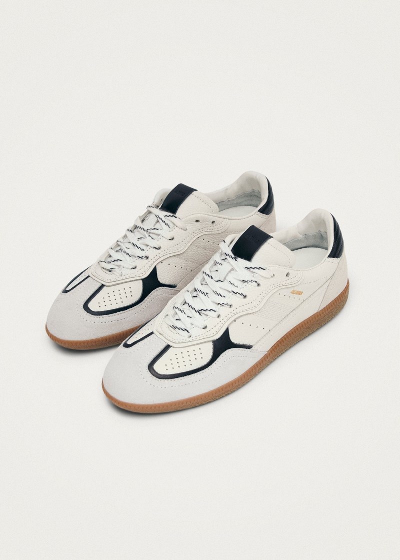 Women's Tb.490 Rife Grain White Black Leather Sneakers