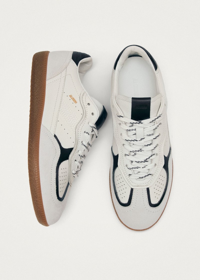 Women's Tb.490 Rife Grain White Black Leather Sneakers