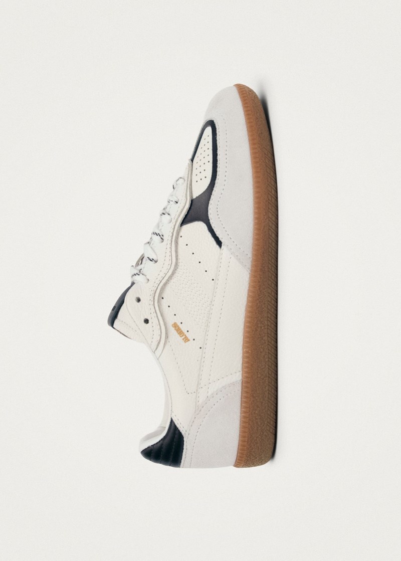 Women's Tb.490 Rife Grain White Black Leather Sneakers