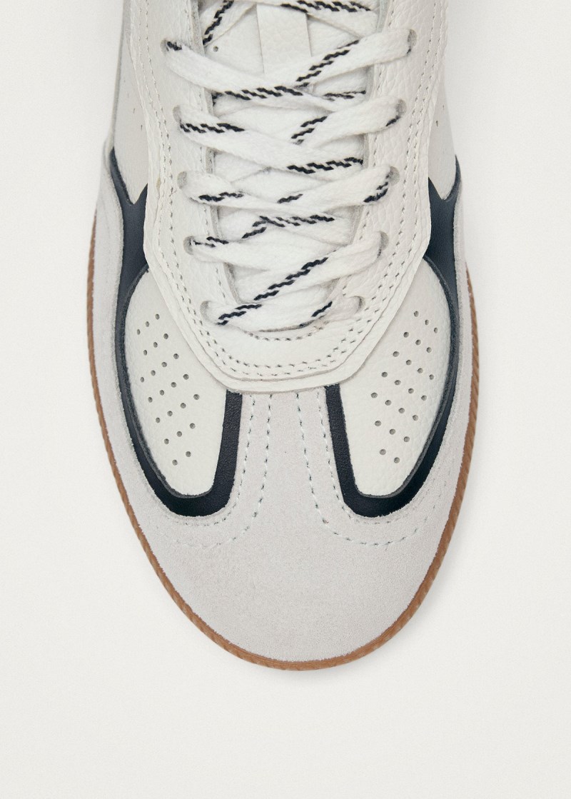 Women's Tb.490 Rife Grain White Black Leather Sneakers