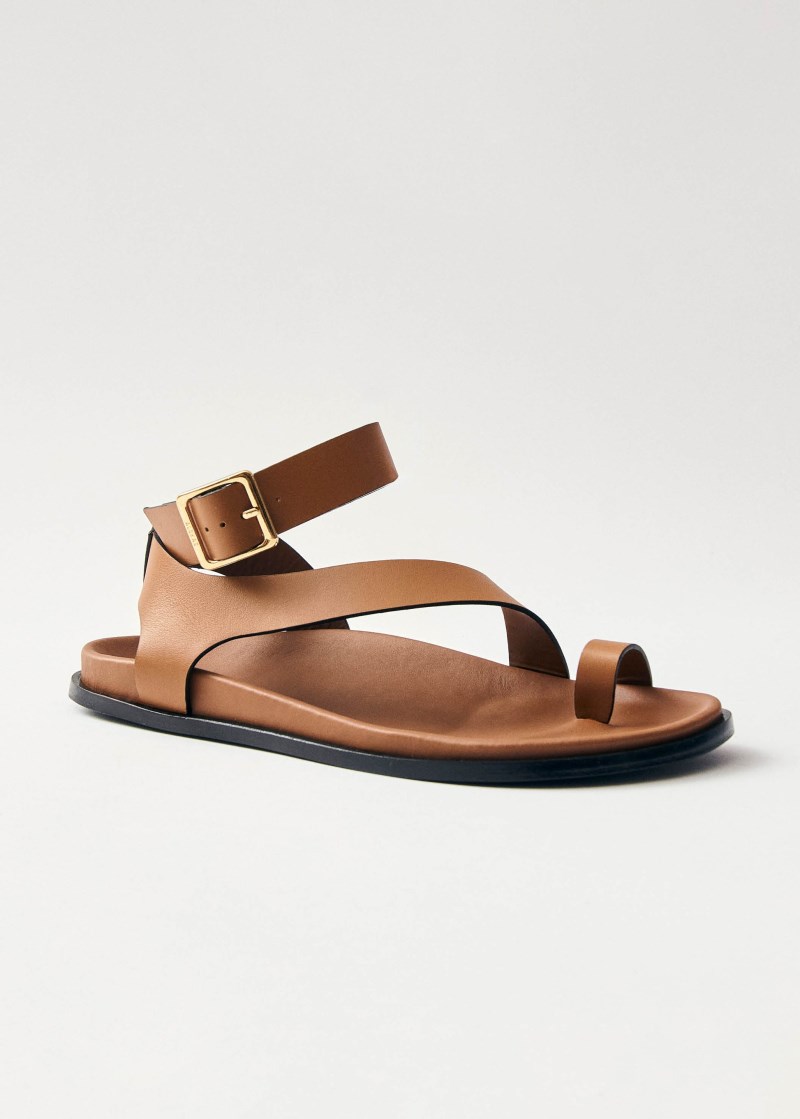 Women's Myles Tan Leather Sandals