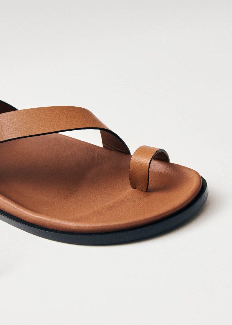 Women's Myles Tan Leather Sandals