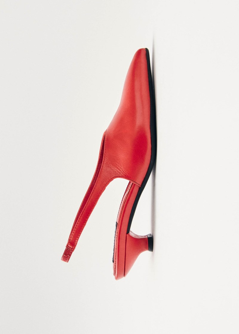 Women's Eros Red Leather Pumps