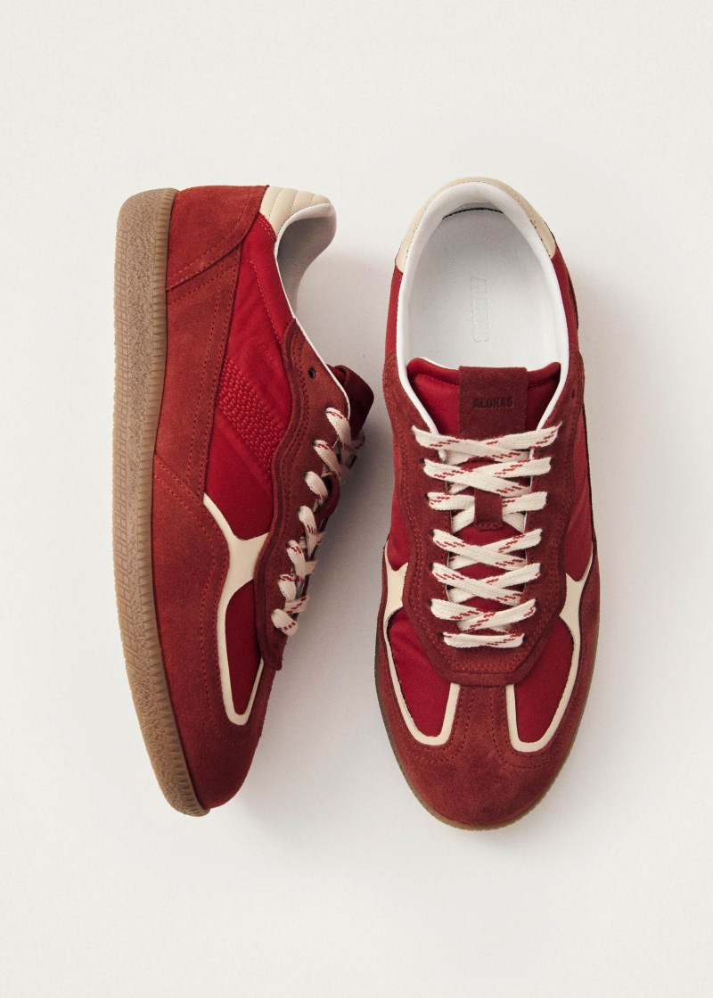 Men's Tb.490 Rife Sheen Red Leather Sneakers