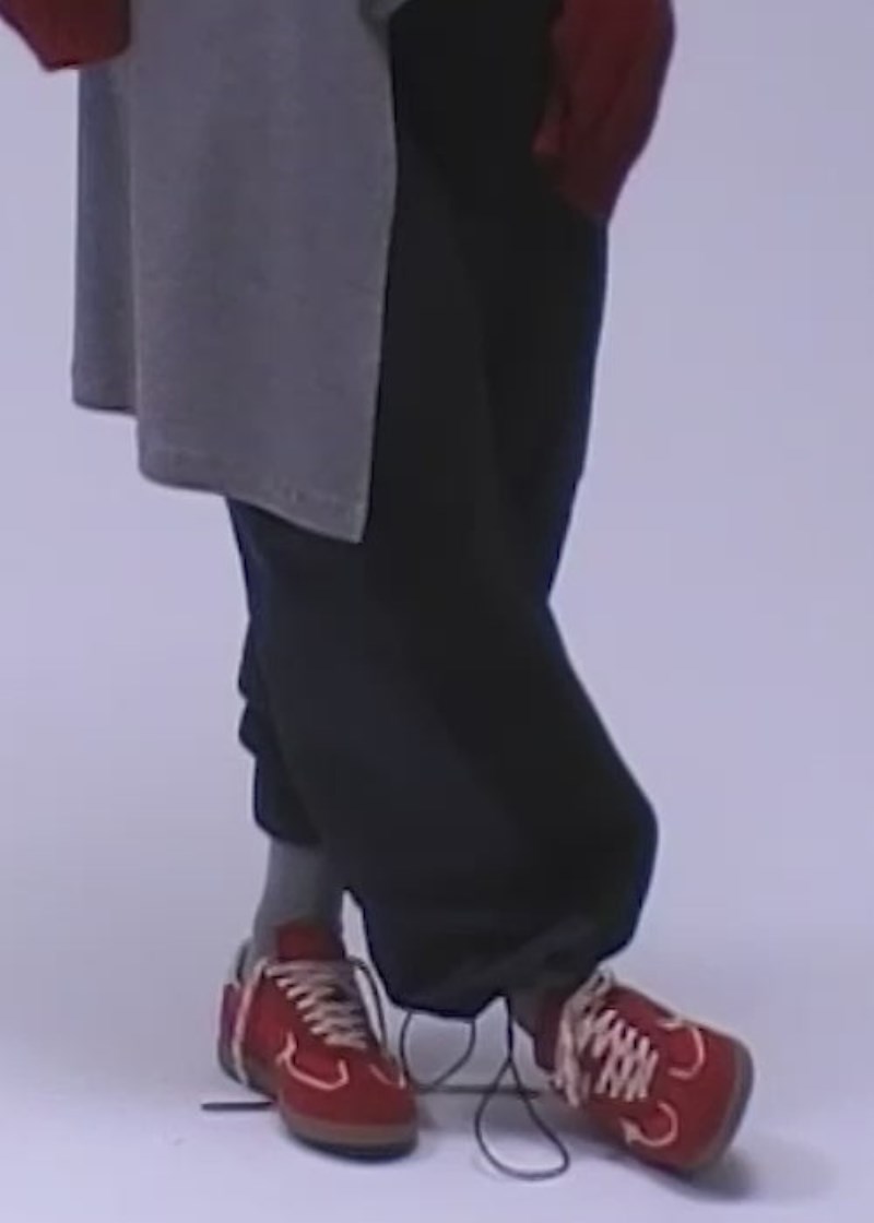 Men's Tb.490 Rife Sheen Red Leather Sneakers