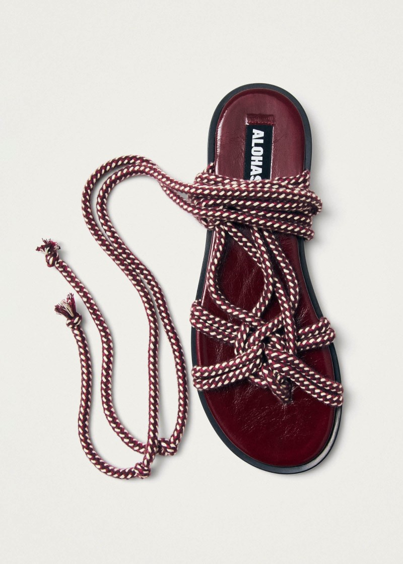 Women's Tory Burgundy Sandals