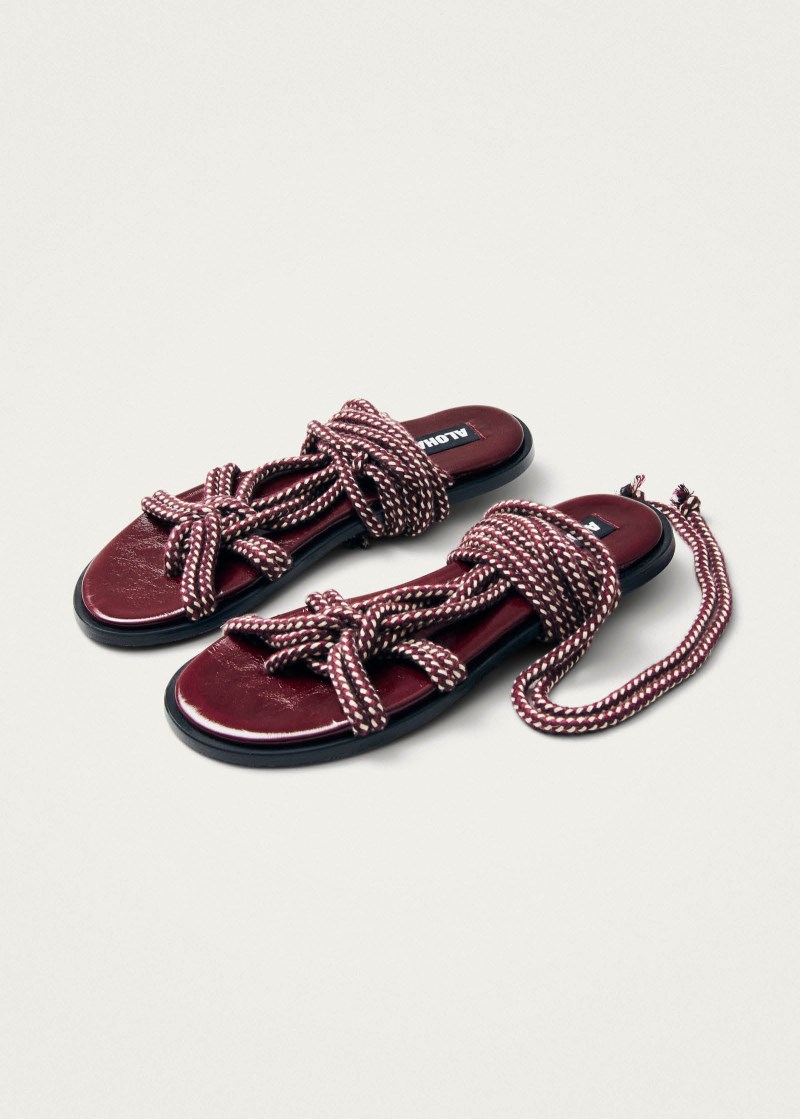 Women's Tory Burgundy Sandals