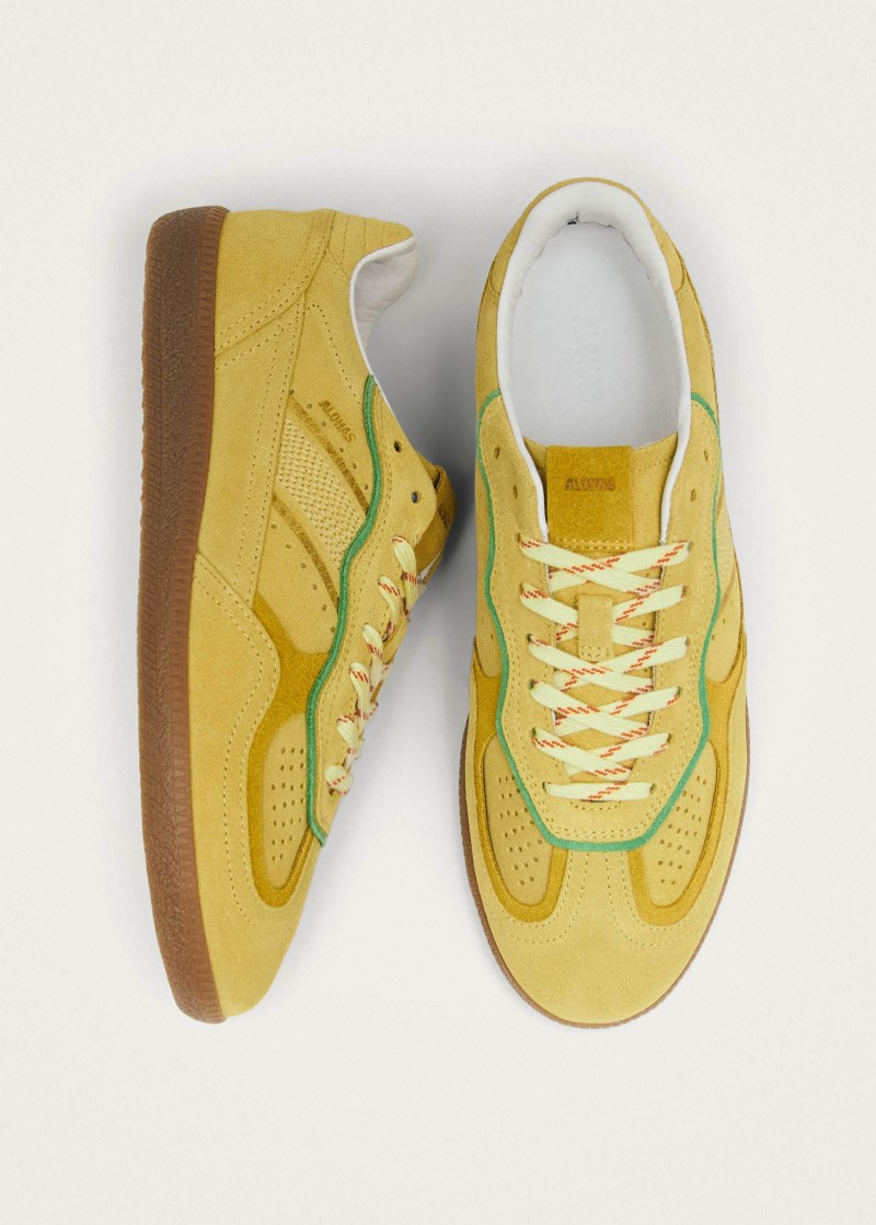 Women's Tb.490 Rife Pale Yellow Leather Sneakers