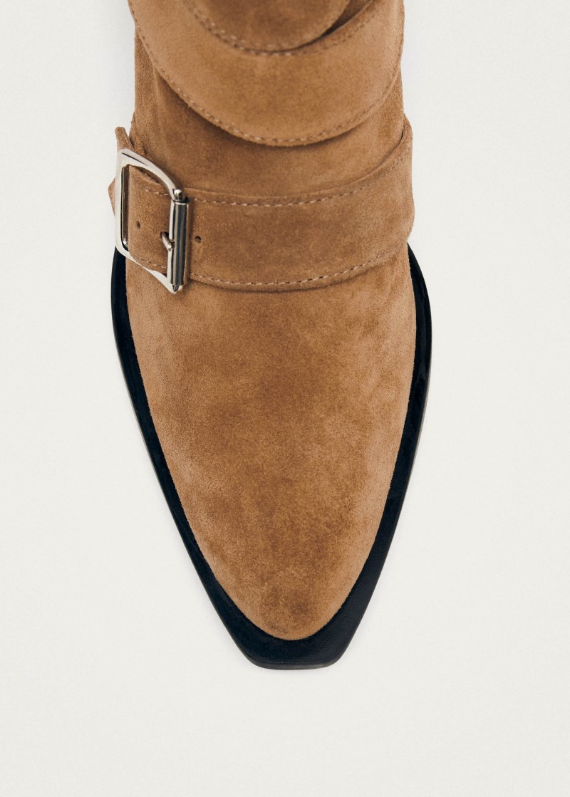 Women's Eras Suede Tan Leather Ankle Boots