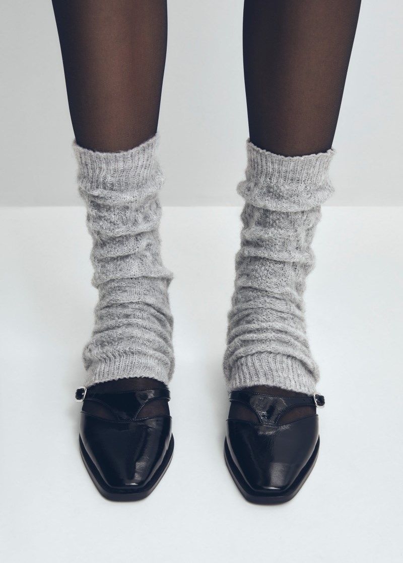 Women's Aveline Black Leather Ballet Flats