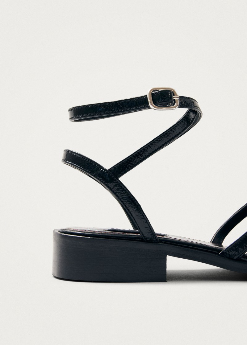 Women's Aveline Black Leather Ballet Flats