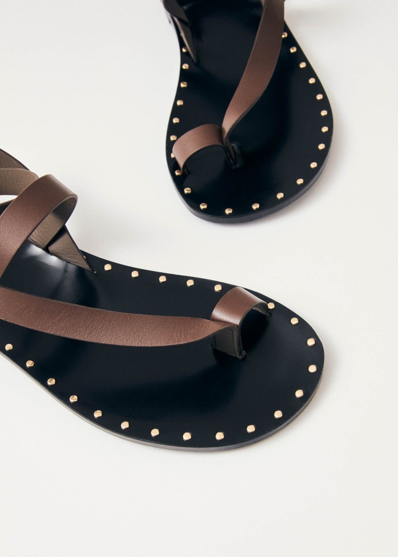 Women's Tallula Brown Leather Sandals