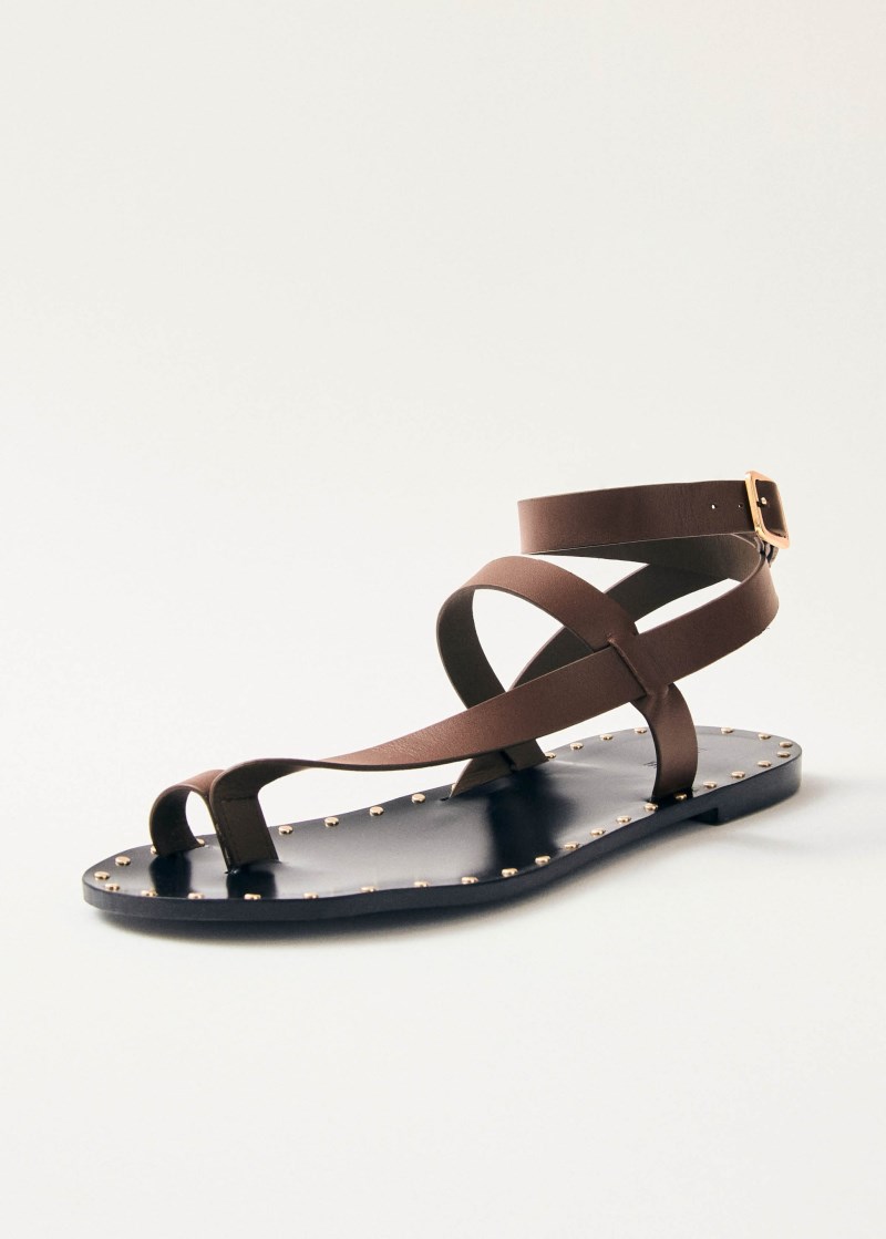 Women's Tallula Brown Leather Sandals