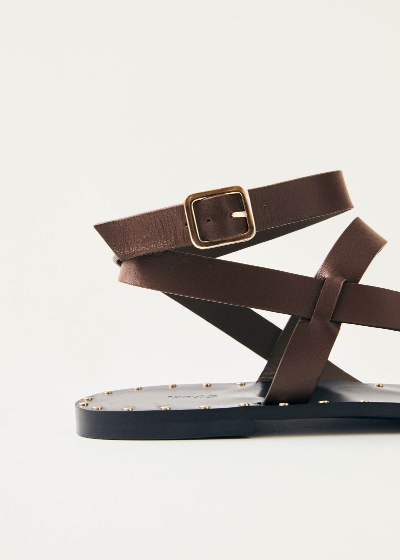 Women's Tallula Brown Leather Sandals