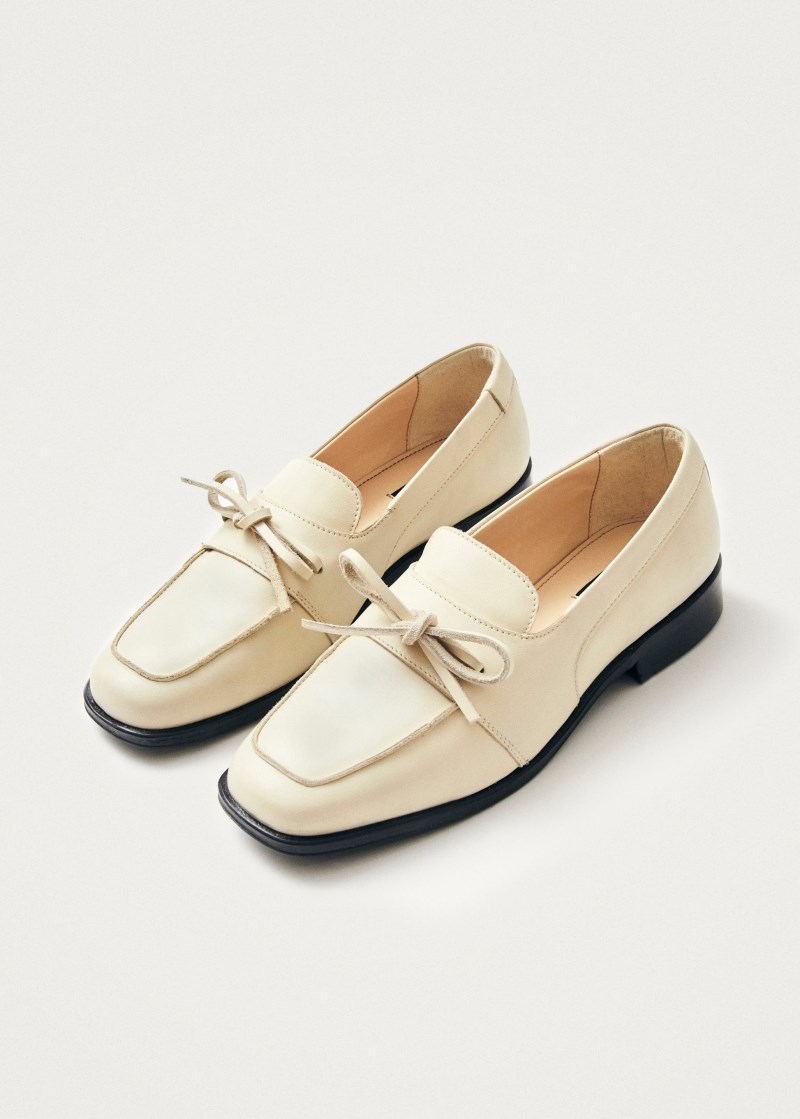 Women's Amour Cream Leather Loafers