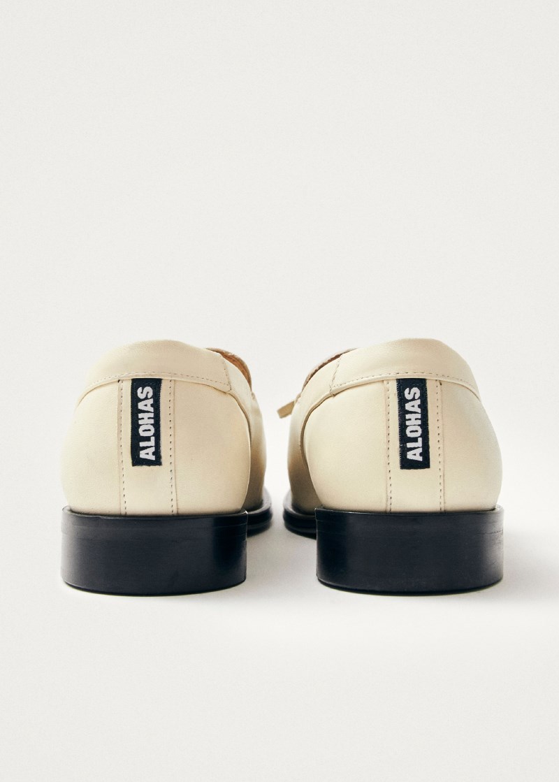 Women's Amour Cream Leather Loafers